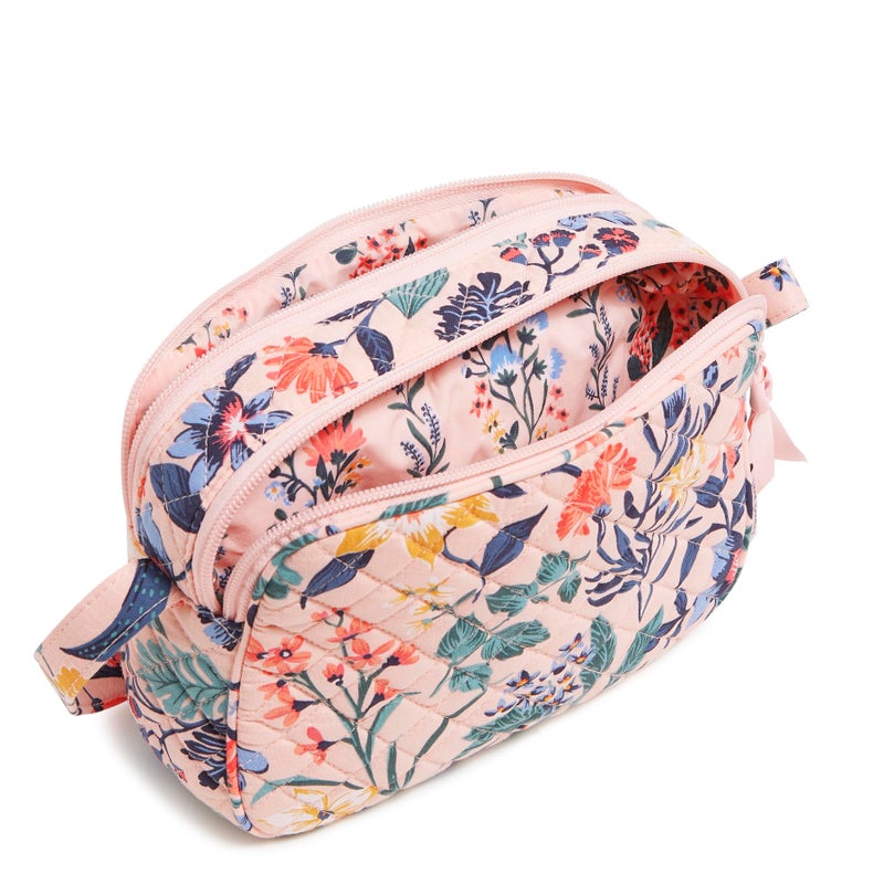 Vera Bradley Cotton Evie Crossbody Purse, Paradise Coral, One Size - Image 3