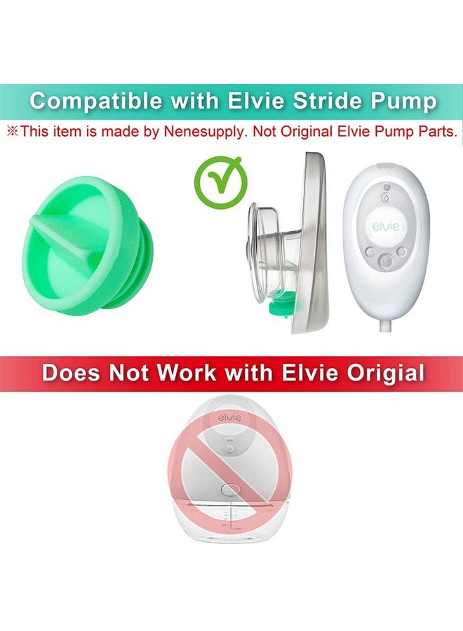NENESUPPLY 4Pc Duckbill Valves Compatible With Elvie Stride Pump Parts Replacement Parts Breast Pump Parts Momcozy Tsrete Wearable Pumps Spectra Caracup Not Original Elvie Pump Parts Accessories - Image 3