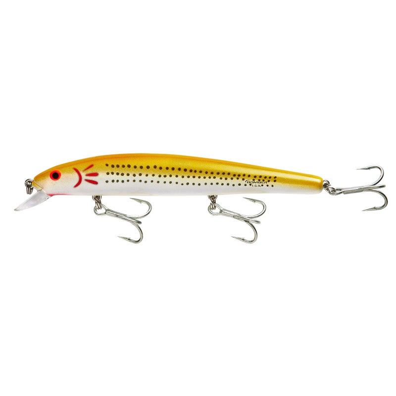 BOMBER Saltwater Grade Heavy Duty Long A - Pearl/Yellow, 6", 7/8 oz, (BSW16APYRG) - Image 4