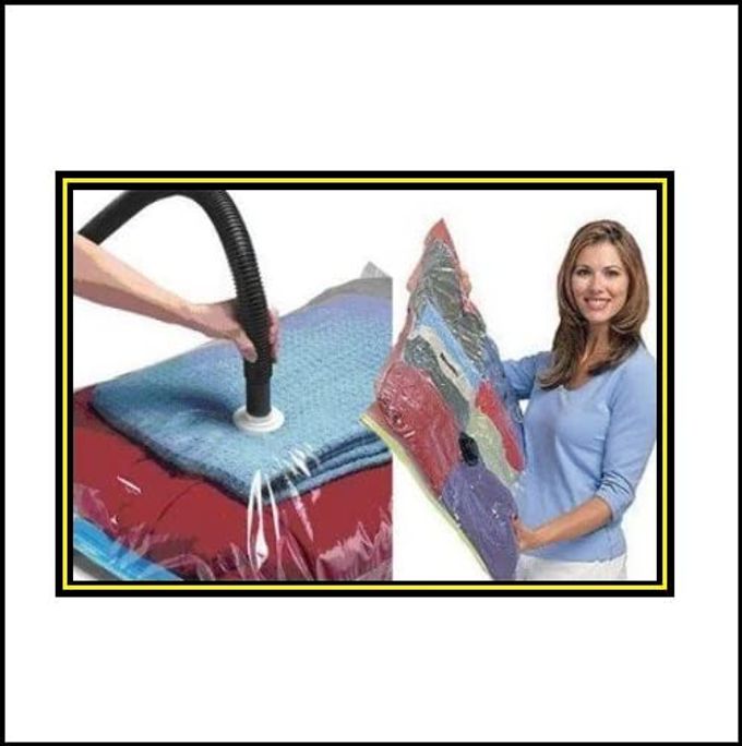 SPACE SAVER COMPRESSION SEALER BAGS REUSABLE VACUUM STORAGE BAG TRAVEL BAG50X60 6