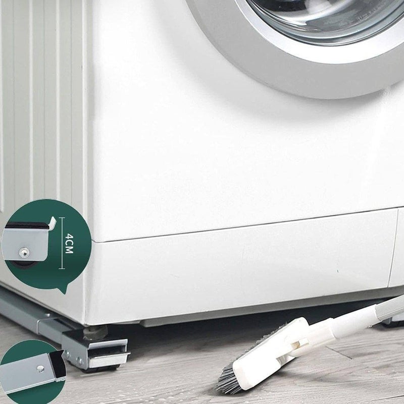 2 Base Furniture & Appliances Moving Wheels with Brake | Heavy Duty Refrigerator and Washing Machine Stand 300kg kh - Image 2