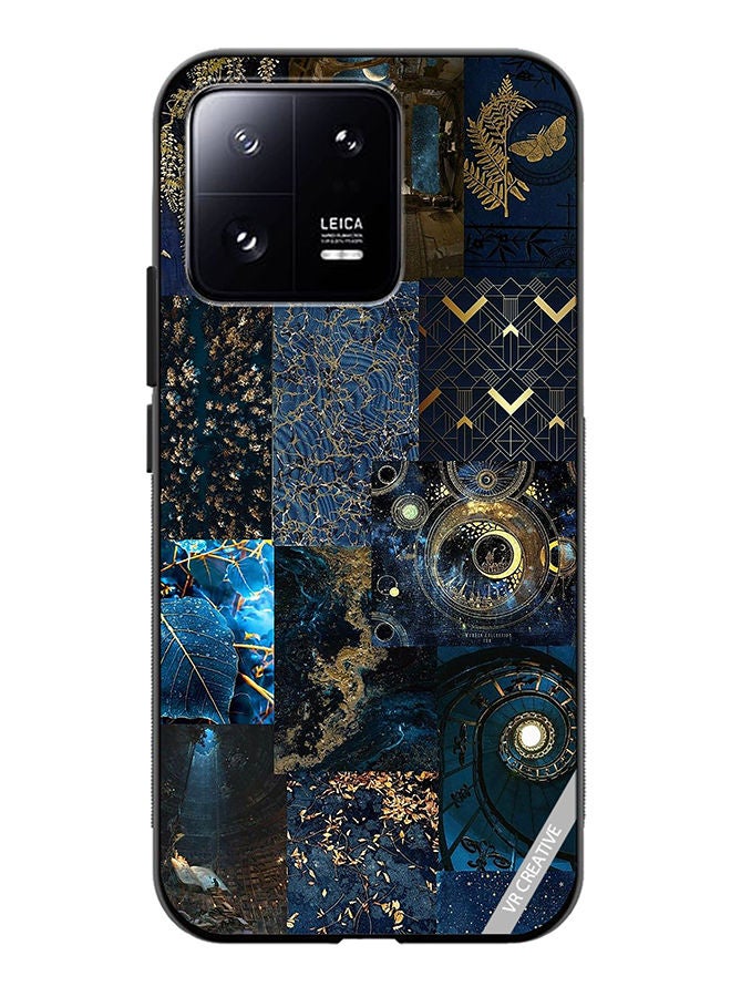 VR CREATIVE Protective Case Cover For Xiaomi 13 Blue Neon College Design Multicolour - Image 1