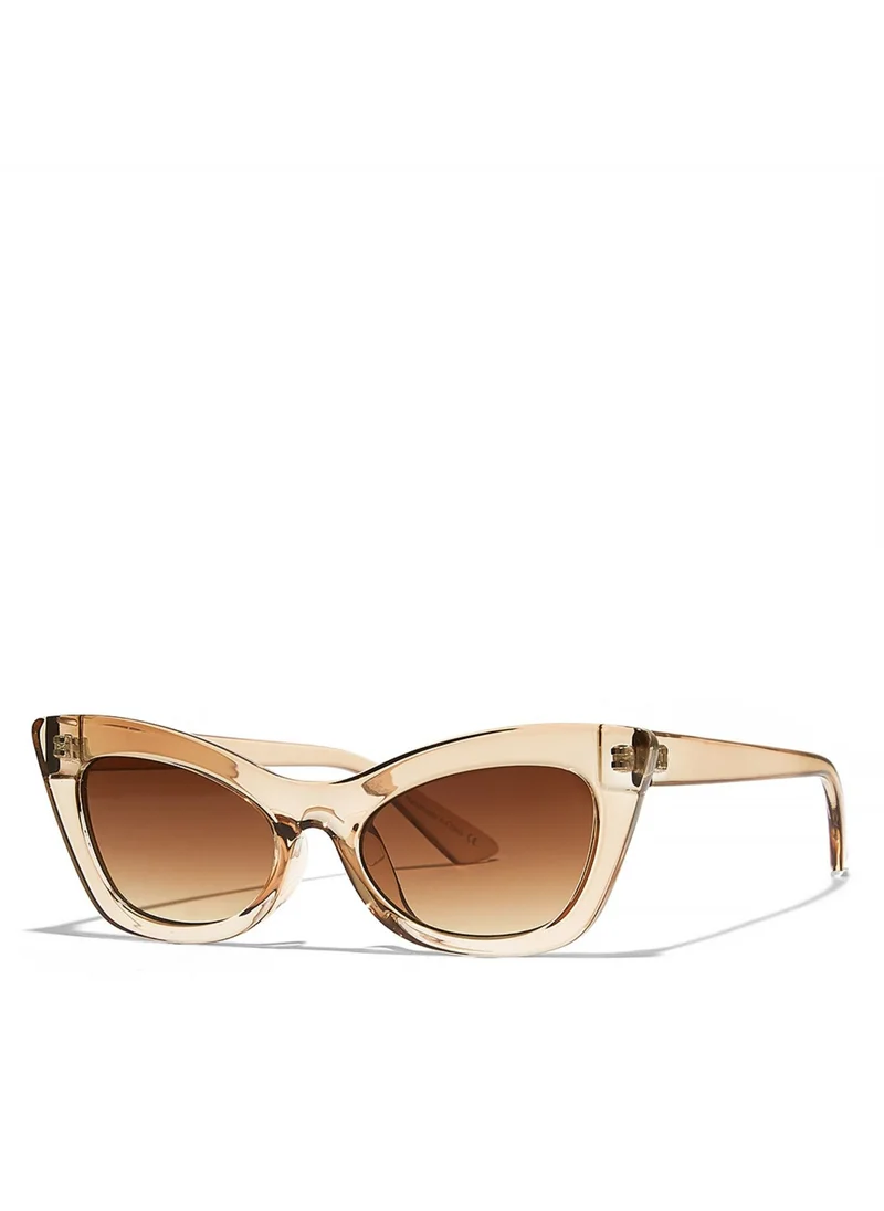 Blackout COURTNEY Women Brown Sunglasses - Frame Material: Thermoplastic Rubber (TR90)- Frame Color: Brown-Lens Color: Brown  - Full Rim