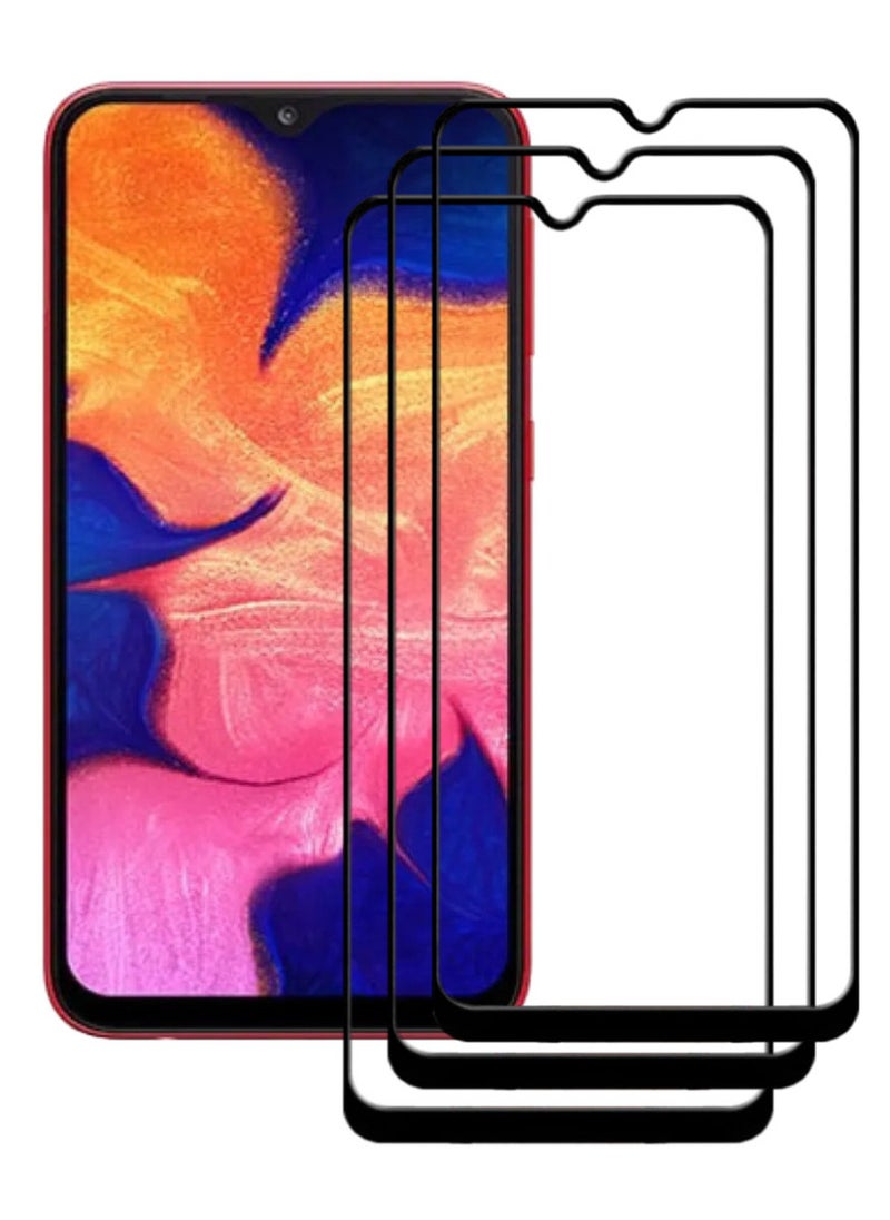 ACLIX 3 Pieces Antistatic ESD Dustproof Premium Quality High Definition Tempered Glass Screen Protector Designed For Samsung Galaxy A10 - Image 1