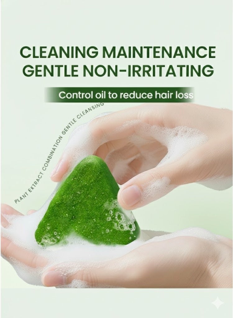 جرينليم صابون شامبو طبيعي مثلث الشكل، 4 قطع - Image 3