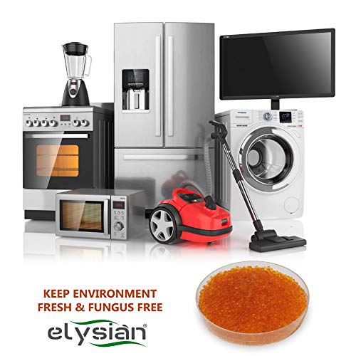 Elysian Orange Color Silica Gel Moisture Absorber Rechargeable Silica Gel Beads for Moisture Absorber Color Indicating Beads 250 Gram - Image 3