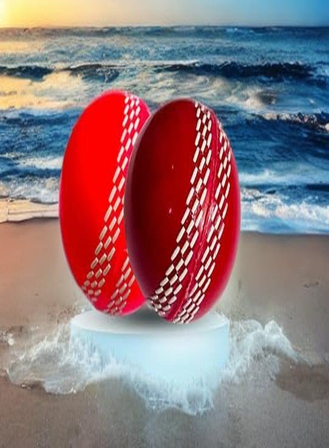 Fazzul Cricket Ball Wind Ball Synthetic Rubber Ball Pack of 2 - Image 1