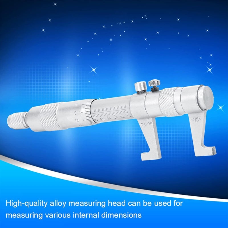 Stainless Steel Inside Micrometer 50 75mm Precision Inner Diameter Measurement Tool - Image 4