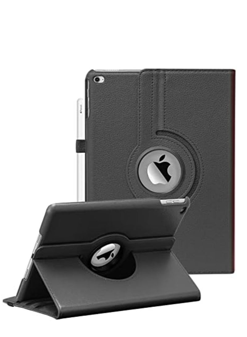 ELTRAZONE 360° Rotating iPad Case in Black for 9.7-Inch Models (2018, 2017, Air 2, Air) – Auto Sleep/Wake Feature - Image 1