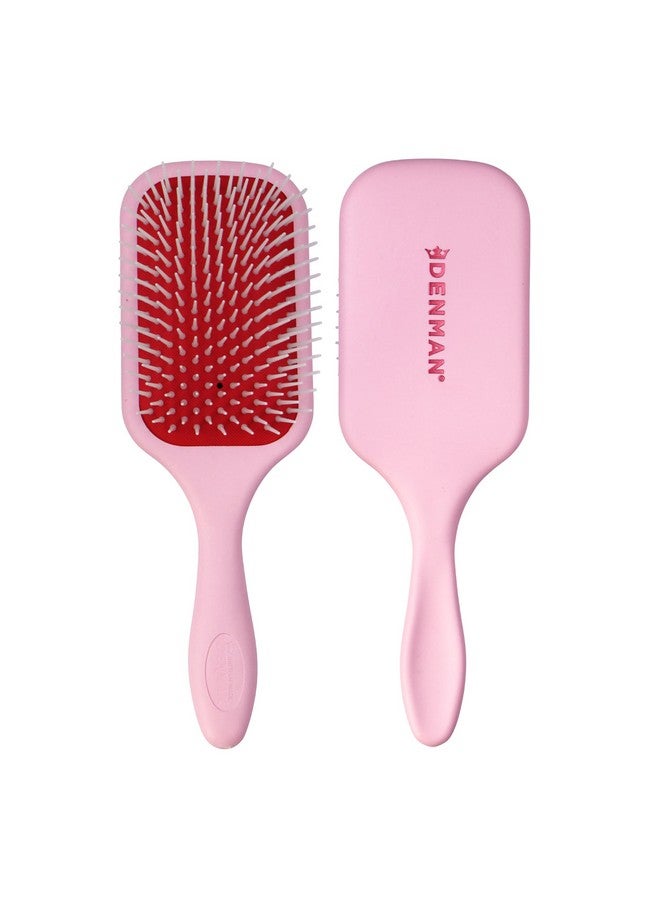 Denman Detangling and Styling Paddle Hairbrush for Fast Detangling, and Quick Blow Drying and Styling (Pink Crush) D38 - Image 1