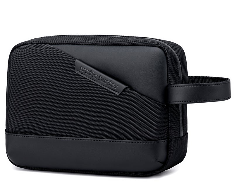 ARCTIC HUNTER Unisex Clutch Bag Durable Premium Water Resistant Carry All Bag with Multiple Pockets for Men and Women K00691 Black - Image 1