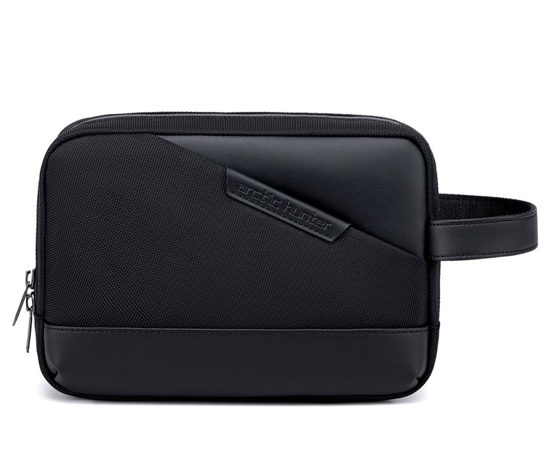 ARCTIC HUNTER Unisex Clutch Bag Durable Premium Water Resistant Carry All Bag with Multiple Pockets for Men and Women K00691 Black - Image 3