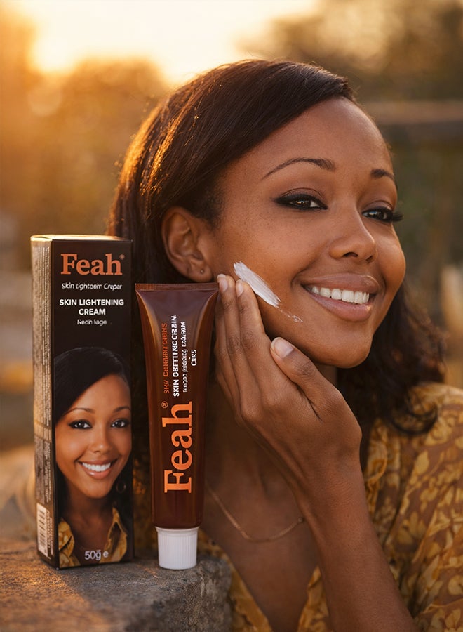 Feah Skin Lightening Cream for Even Tone & Dark Spot Care 50ml Tube - Image 4