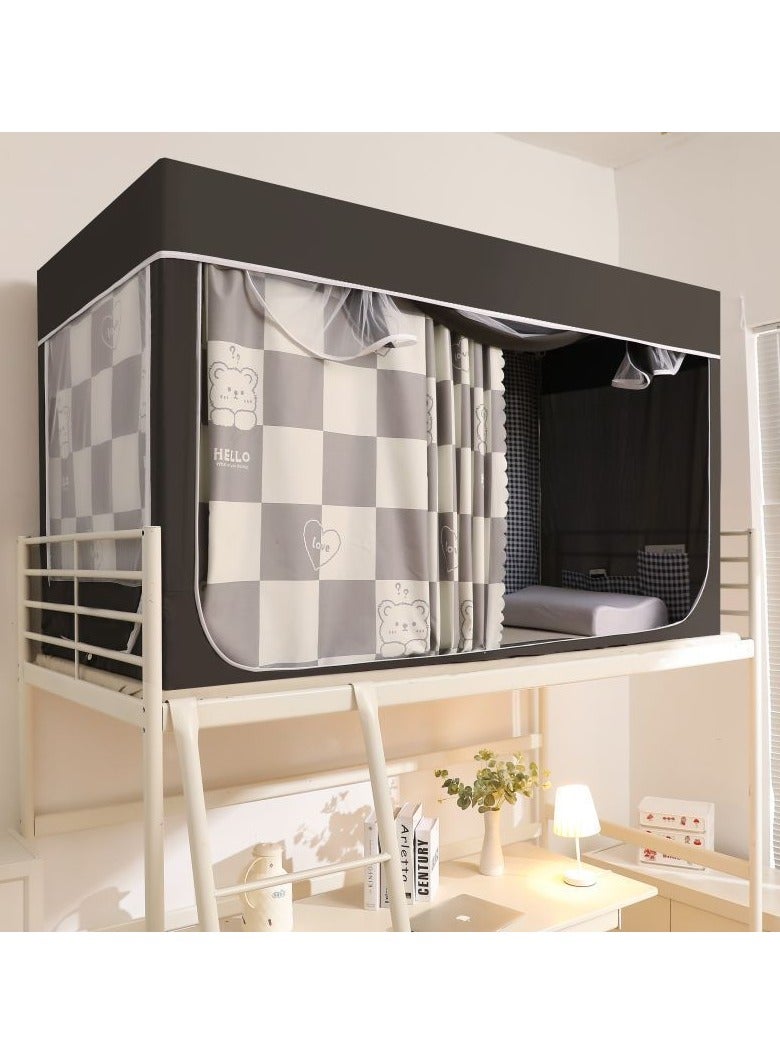 Arabest Bed Canopy Tents Curtain Blackout Curtain Single Bed Tent Curtain Student Shading Cloth Bed Canopy Mosquito Net Student Sleep Privacy Protection - Image 1