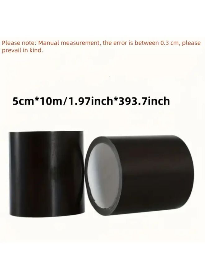 5cm x 10m Black Cloth Based Repair Tape Waterproof Abrasion Resistant Self Adhesive - Image 4