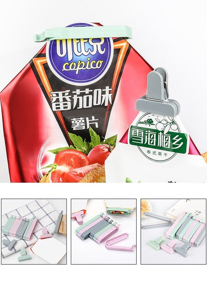 KANGLI 12 Pcs Sealing Clips, Food Sealing Clips Plastic Bag Sealing Clip Clamp Sealer for Kitchen, Snack Bag Clips, Crisp Packet Clip, Fresh Food Storage Clips Sealer, Colorful - Image 3