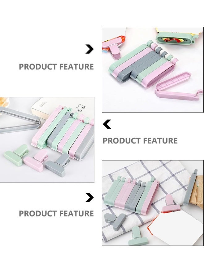 KANGLI 12 Pcs Sealing Clips, Food Sealing Clips Plastic Bag Sealing Clip Clamp Sealer for Kitchen, Snack Bag Clips, Crisp Packet Clip, Fresh Food Storage Clips Sealer, Colorful - Image 4
