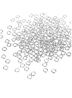 Y&D Jump Ring Connector Circle 1000 Pcs 4mm Open Rings Metal for Choker Necklaces Bracelet Jewelry Diy Making, Crafts Work Silver Iron White Gold Plated, Common Size, Lead and Nickel Free  - Image 1