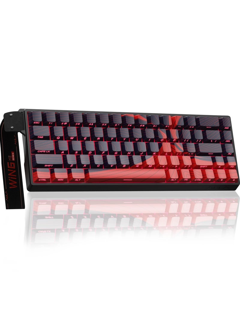 AULA AULA WIN68 HE MAX - Hall Effect Gaming Keyboard with Magnetic Switch, Adjustable Actuation Fast Trigger Mode, 8KHz Polling Rate, RGB Backlit Wired Mechanical Gaming Keyboard  - Image 1