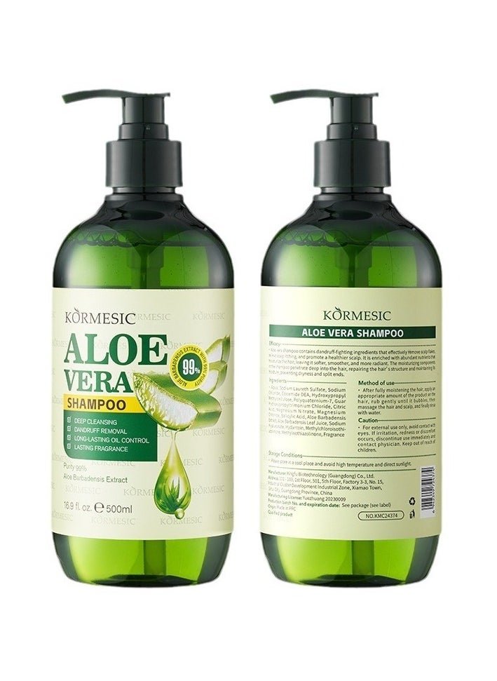 Kormesic Aloe Vera Shampoo - 500ml Soothing & Hydrating Shampoo  - Image 1
