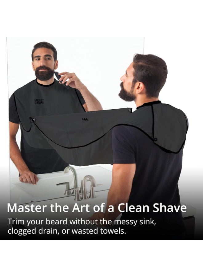Beard King Beard Bib Apron - Gifts for Him, Stocking Stuffers for Men, Mens Gift, Black - Image 3