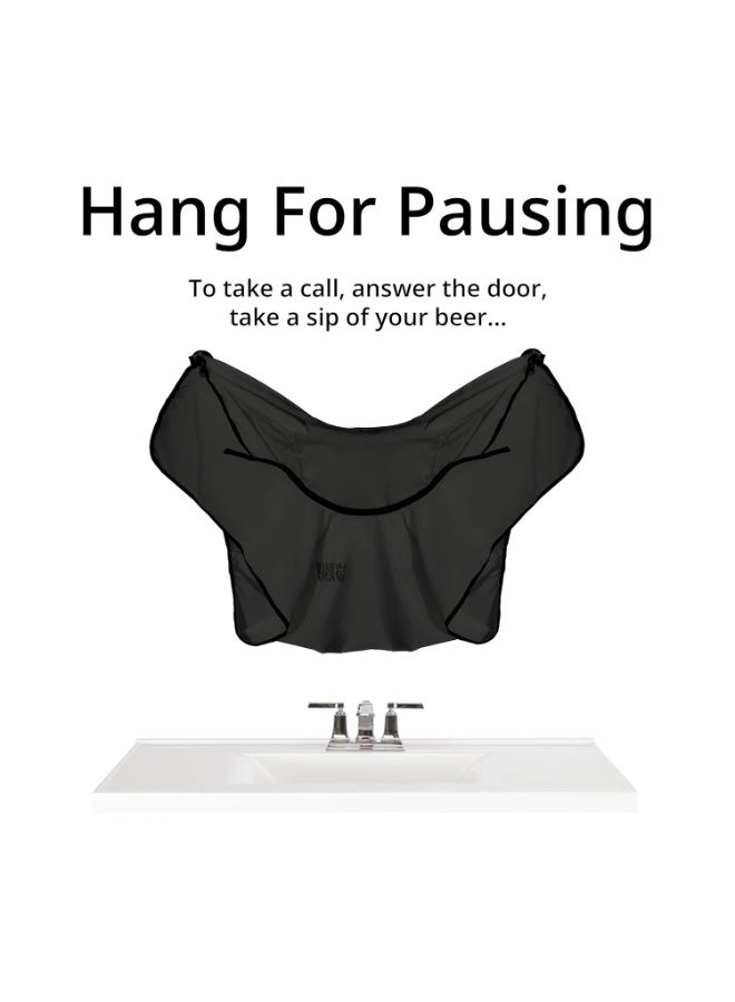 Beard King Beard Bib Apron - Gifts for Him, Stocking Stuffers for Men, Mens Gift, Black - Image 2
