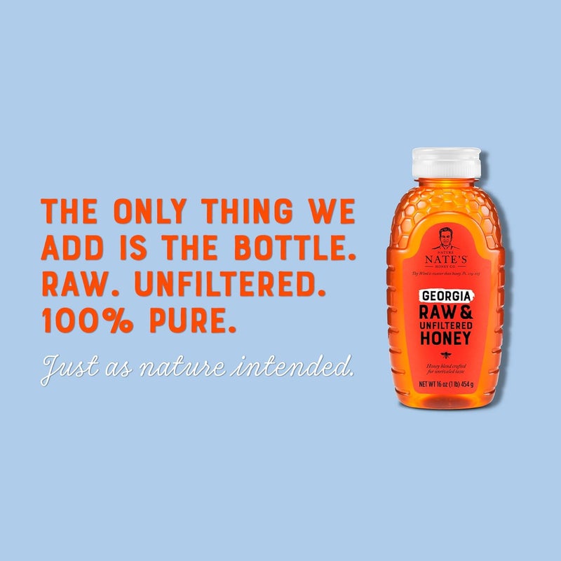 Nature Nate's Raw & Unfiltered Honey - 32 oz - Image 3