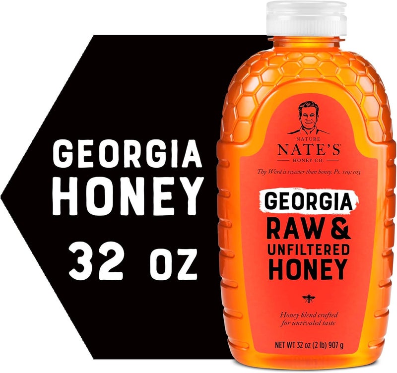 Nature Nate's Raw & Unfiltered Honey - 32 oz - Image 1