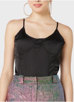 GLAMOROUS Strappy Satin Bodysuit  - Image 4