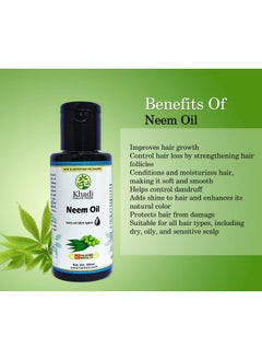 Khadi Natural Herbal Neem Oil (Skin & Hair), Paraben Free (100 Ml)  - Image 2