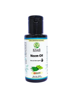 Khadi Natural Herbal Neem Oil (Skin & Hair), Paraben Free (100 Ml)  - Image 1
