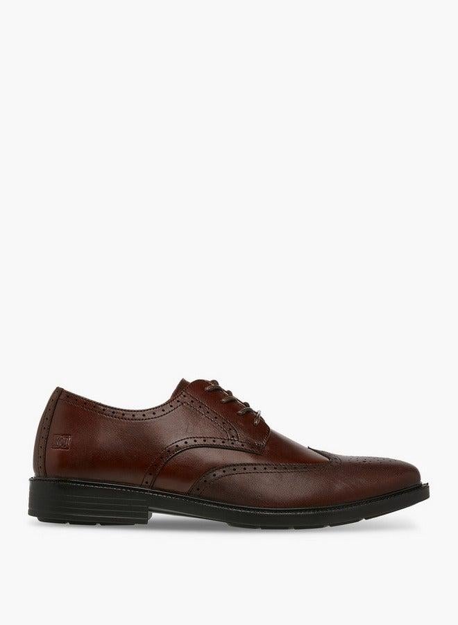 DUCHINI Men's Panelled Lace-Up Derby Shoes - Image 3