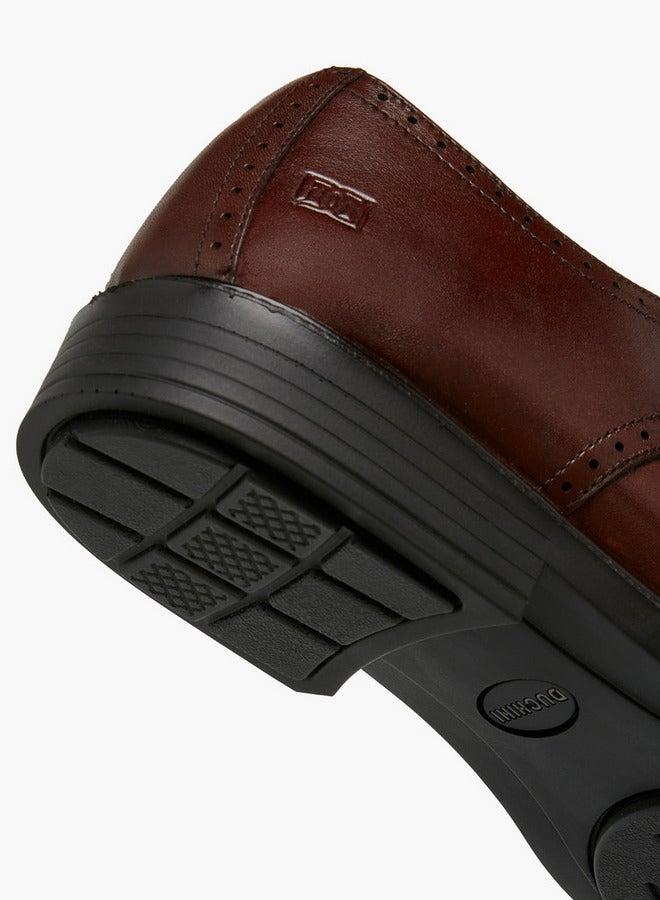 DUCHINI Men's Panelled Lace-Up Derby Shoes - Image 5