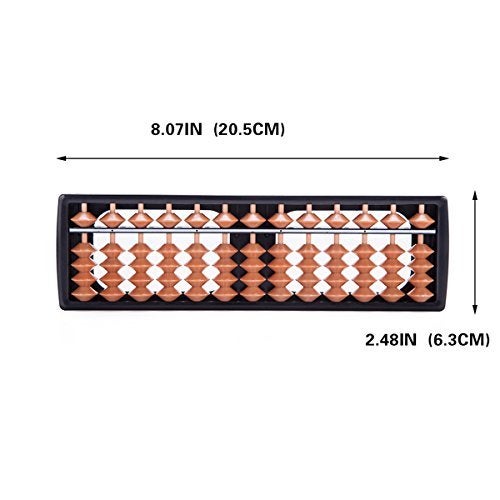 THY COLLECTIBLES 13 Digit Rods Standard Abacus Soroban Chinese Japanese Calculator Counting Tool 8 - Image 1