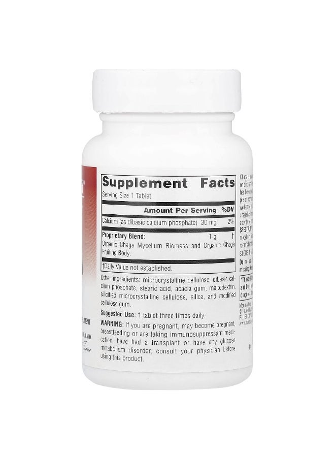 PLANETARY HERBALS Planetary Herbals, Full Spectrum™ Chaga, 1,000 mg, 30 Tablets  - Image 2