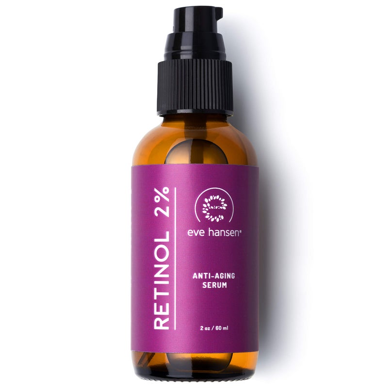 Eve Hansen Retinol Serum for Face 2% | (2oz) Facelift in a Bottle Wrinkle Filler Pore Minimizer Anti Aging Serum | Organic Retinol Anti Wrinkle Serum, Vitamin A Serum, Hyaluronic Acid - Image 1