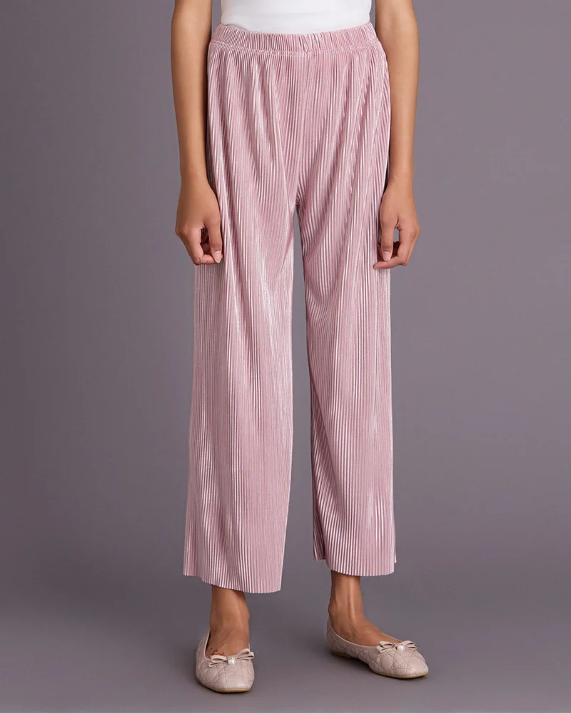 ردتاغ Senior Girls Pink Wideeg Trouser