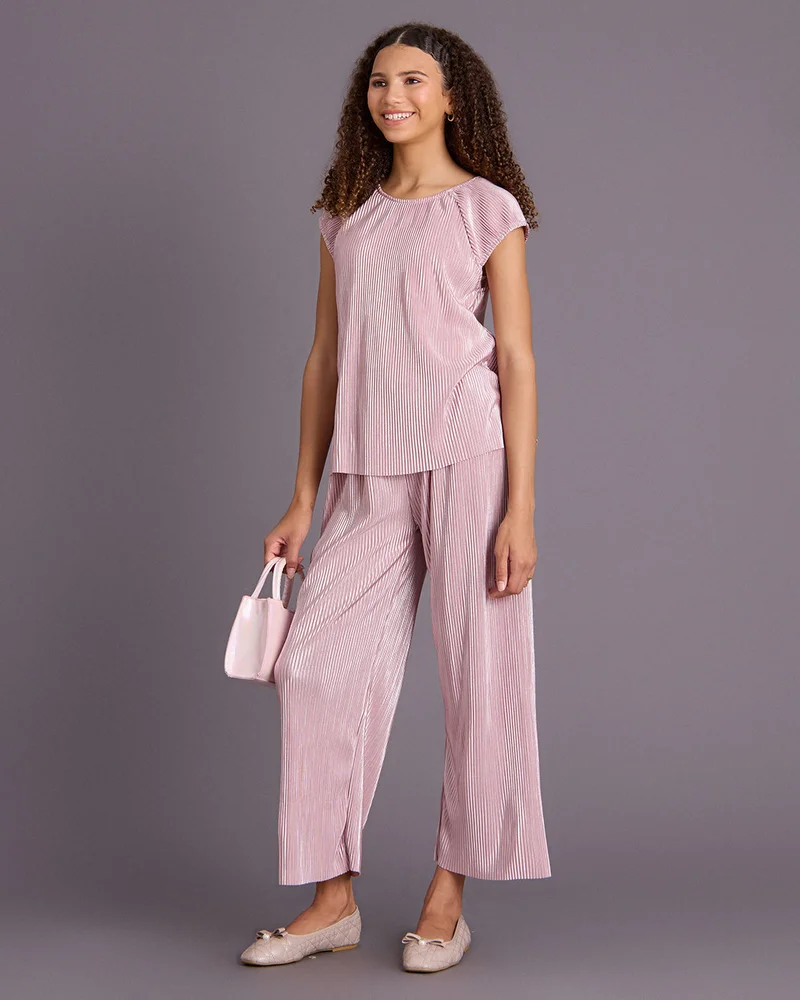 ردتاغ Senior Girls Pink Wideeg Trouser