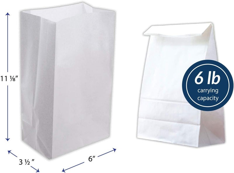 Reli. . White Paper Bags | 500 Count | Paper Lunch Bags Ideal for Small Lunches and Crafts | Perfect for Sandwiches and Snacks - Image 3