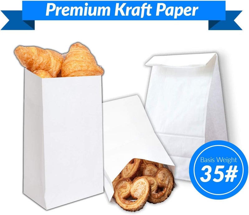 Reli. . White Paper Bags | 500 Count | Paper Lunch Bags Ideal for Small Lunches and Crafts | Perfect for Sandwiches and Snacks - Image 2