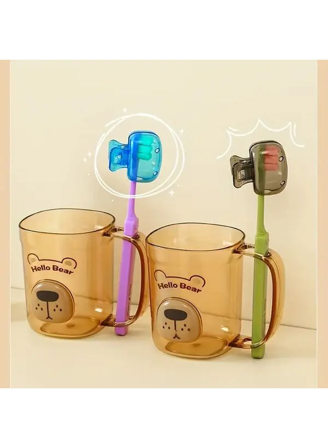 Red Portable Travel Toothbrush Holder Set With Protective Case And Accessories - Image 1