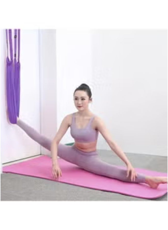 حبل مقاومة لليوغا، حزام مطاطي للخصر والظهر والساق، حزام يوجا للياقة البدنية، حزام تمدد لليوغا واللياقة البدنية، مدرب مساعدة لتمديد الساق، مدرب لليوغا، مدرب الخصر للياقة البدنية والرقص متعدد الألوان - Image 2