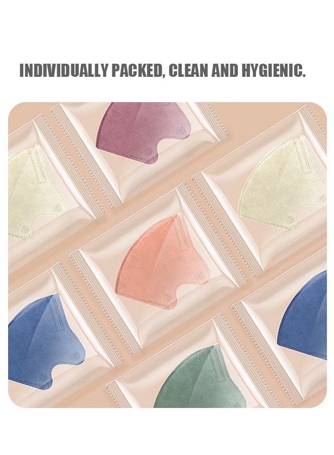 Beyond 40 Pcs 3D Masks Set, Dust Proof Sun Protection Fabric Face Covering (Colorful)  - Image 2