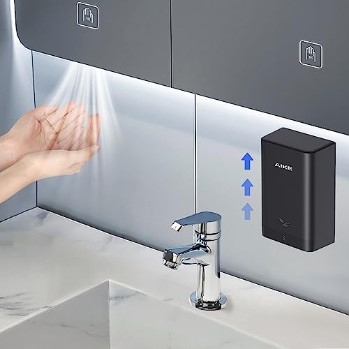AIKE ADA Compliant Hand Dryer Surface Mount Hard Wired Design, 110V Black Model AK2822 - Image 4