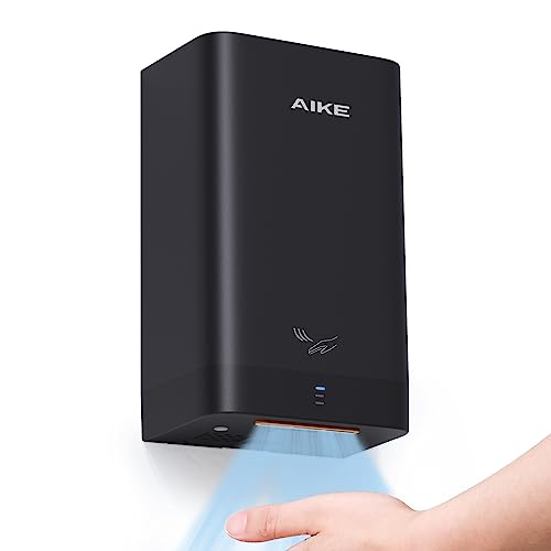 AIKE ADA Compliant Hand Dryer Surface Mount Hard Wired Design, 110V Black Model AK2822 - Image 1