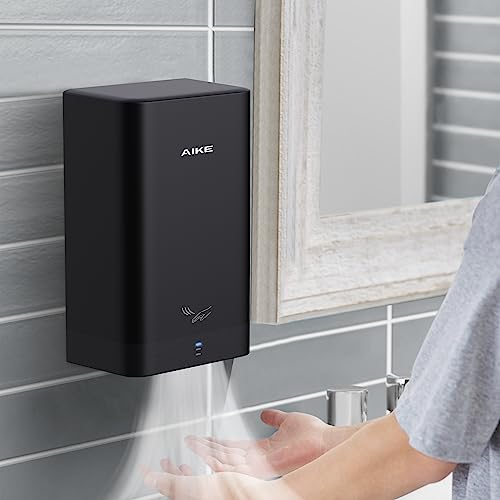 AIKE ADA Compliant Hand Dryer Surface Mount Hard Wired Design, 110V Black Model AK2822 - Image 2