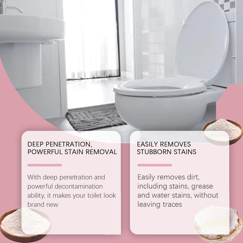 Toilet Cleaner Spray and Bathroom Descaler Foam for Heavy Limescale and Stain Removal, Multi-Surface Deep Cleaning for Tiles, Sinks, and Faucets with Long-Lasting Floral Fragrance - Image 5