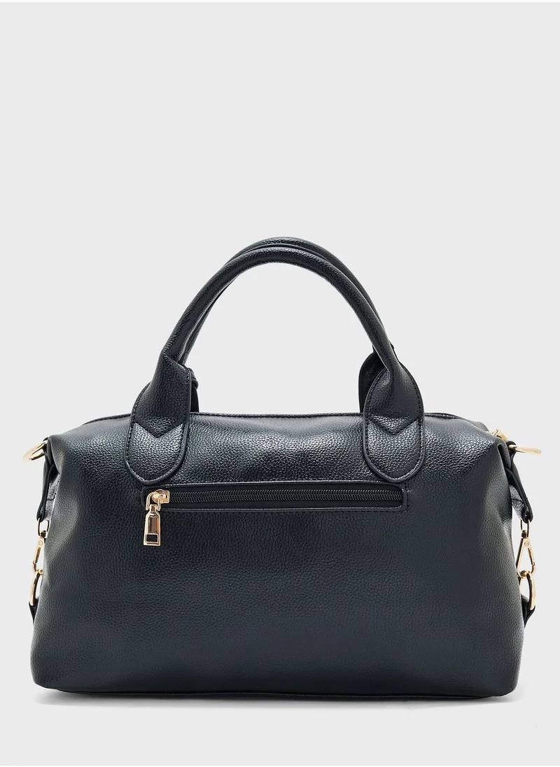 ELLA Mild Grain Satchel Bag