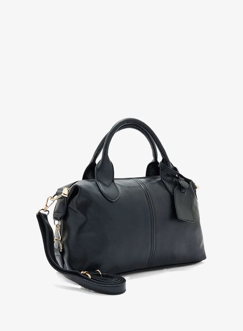 Ella Black Mild Grain Shoulder Bag for Women | Best Price UAE