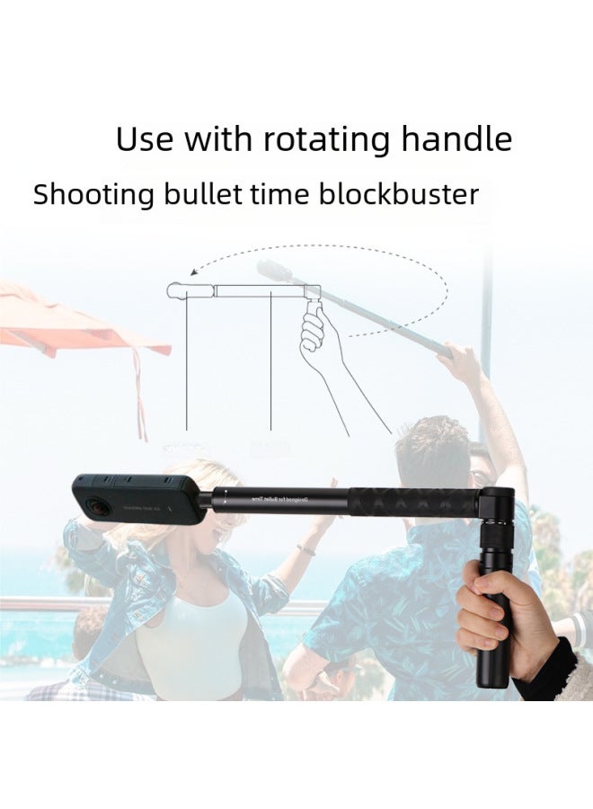 Insta360x2/3 Invisible Rod Rotating Handle Tripod Carbon Fiber Scene Camera Selfie Stick Digital Computer Camera Selfie Stick-Color:ROTARY HANDLE (YZ175D)  - Image 3